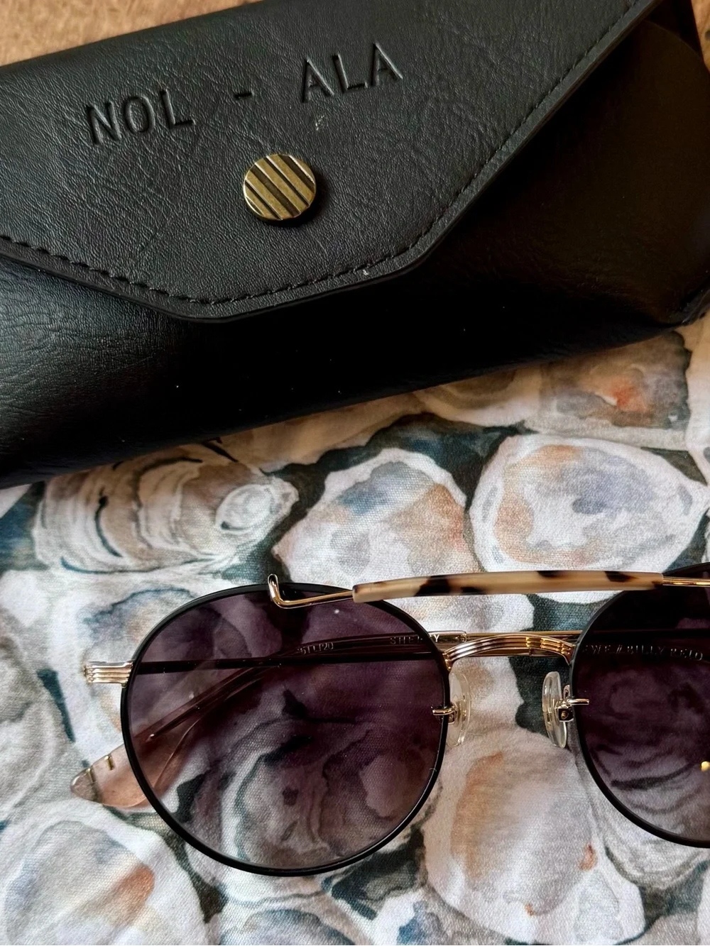 KREWE Billy Reid Shelby sunglasses with case and cloth